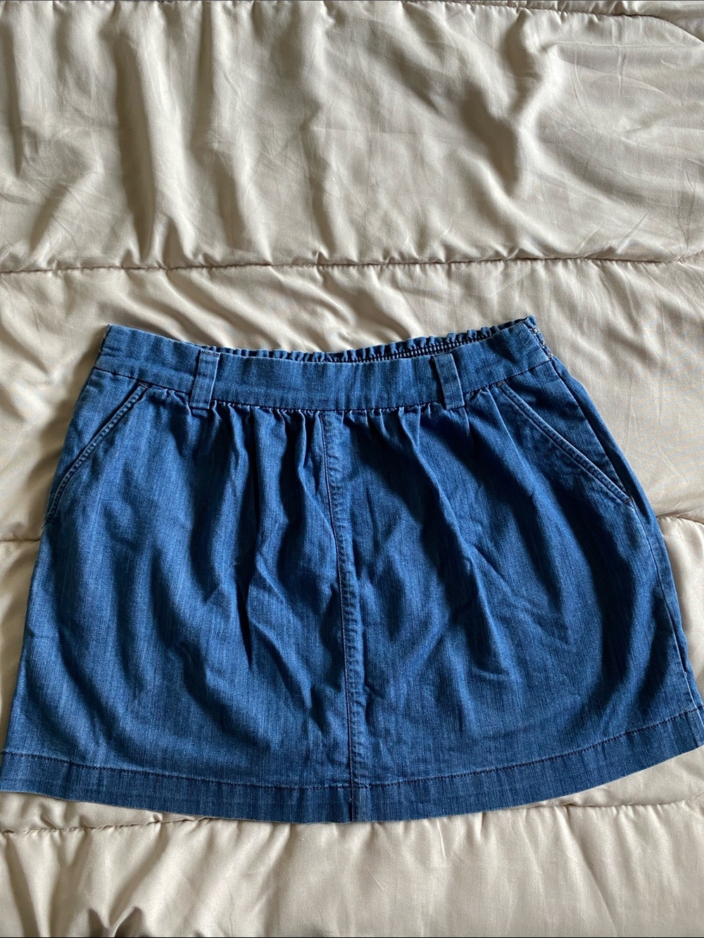 Fossil Y2K Blue Denim Mini Skirt Size 8/10